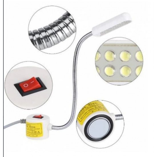 Uzun Spiralli Oynar Kafa 10 Lu Beyaz Işık Mıknatıslı Makina Led Lamba Uzun Spiralli Oynar Kafa 10 Lu Beyaz Işık Mıknatıslı Makina Led Lamba