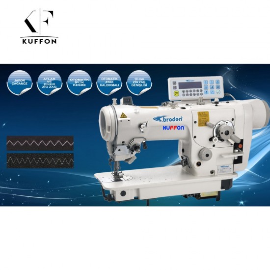 Broderi BD-2284-D7/P Yüksek Devirli Atlar ve Diker Zigzak Dikiş Makinesi