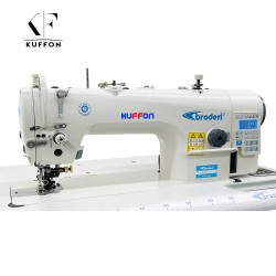 Broderi BD-5420-D4 İğne Transportlu Bıçaklı Otomatik Düz Dikiş Makinesi Kot