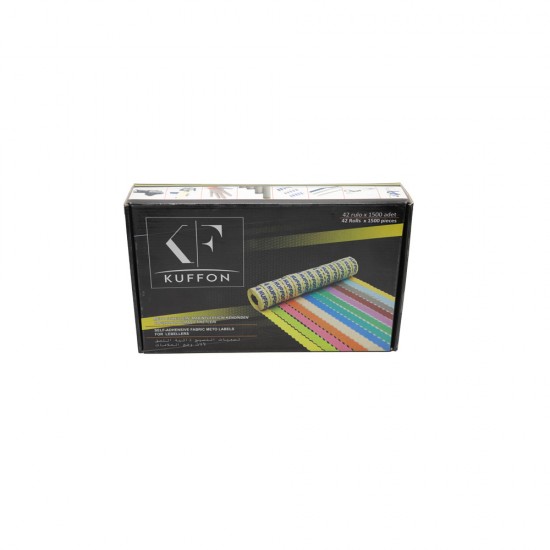 Kuffon Renkli Meto Etiketi 2 No (42 Rulo X 1500 Adet) 12X22 Mm